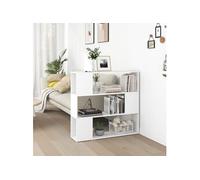 Bibliothèque Séparateur de pièce Blanc 100x24x94 cm Blanc G