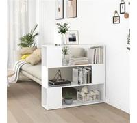 Bibliothèque Séparateur de pièce Blanc 100x24x94 cm Blanc G