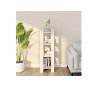vidaXL Bibliothèque/Séparateur de pièce Blanc 41x35x125 cm Pin solide813865 Blanc G
