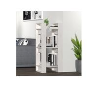Bibliothèque/Séparateur de Pièce Noir 60x35x57 cm Pin Solide Étagère vidaXL