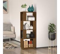 Bibliothèque Séparateur de Pièce Blanc 51x25x132 cm Pin Solide Etagère vidaXL