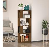 Bibliothèque Séparateur de Pièce Blanc 51x25x132 cm Pin Solide Etagère vidaXL