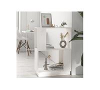 Bibliothèque/Séparateur de pièce Blanc 51x25x70 cm Pin solide