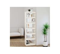 Bibliothèque Séparateur de Pièce 60x30x71,5 cm Bois de Pin Armoire vidaXL