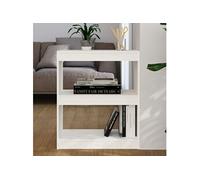 Vidaxl Bibliothèque/Cloison Blanc 60x30x71,5 Cm Bois Solide De Pin Multicolore