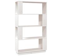 Bibliothèque Séparateur de pièce Blanc 80x25x132 cm Pin massif