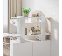 Bibliothèque/Séparateur de Pièce Blanc 80x30x51 cm Étagère à Livres vidaXL