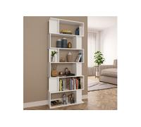 Bibliothèque Séparateur de pièce Blanc Bois d ingénierie