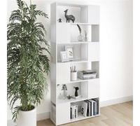 Bibliothèque Séparateur de pièce Blanc Bois d ingénierie