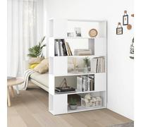 Vidaxl Bibliothèque Séparateur De Pièce Blanc 100x24x155 Cm Aggloméré Blanc