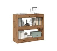 vidaXL Bibliothèque séparateur de pièce Artisanal chêne 80x30x72 cm