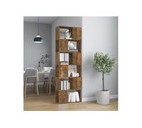 Vidaxl Bibliothèque/Séparateur De Pièce Chêne Fumé 60x24x186 Cm