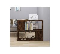 Bibliothèque Séparateur de pièce Chêne fumé 80x24x63 cm chêne