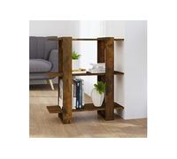 Bibliothèque/Séparateur de pièce Chêne fumé 80x30x87 cm813578