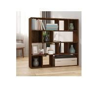 Bibliothèque Séparateur de pièce Chêne marron 105x24x102 cm