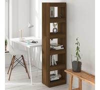 Bibliothèque Séparateur de Pièce Chêne Marron 40x30x166 cm Etagère vidaXL