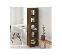Bibliothèque Séparateur de Pièce Chêne Marron 40x30x166 cm Etagère vidaXL