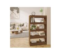 Vidaxl Bibliothèque/Séparateur De Pièce Chêne Marron 80x30x135 Cm Marron