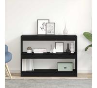 vidaXL Bibliothèque séparateur de pièce Chêne artisanal 100x30x72 cm 3 étagères finition mate