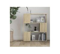 vidaXL Bibliothèque / Séparateur de pièce Chêne Sonoma 80x24x94 cm
