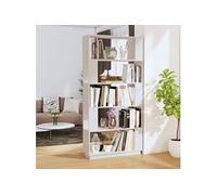 vidaXL Bibliothèque-Séparateur de pièce Blanc 80x25x163,5cm Pin solide 814065