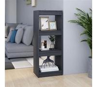 Bibliothèque Séparateur de pièce Gris 40x30x103,5 cm Pin massif Gris G
