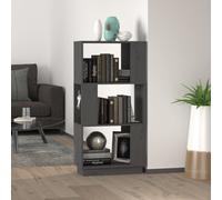 Bibliothèque Séparateur de Pièce Gris 51x25x101 cm Pin Solide Etagère vidaXL