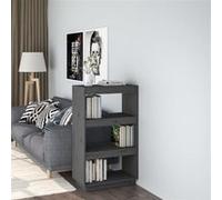 vidaXL Bibliothèque/Séparation de pièce Gris 60x35x103 cm Pin massif