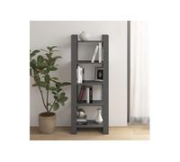 Bibliothèque/Séparateur de pièce Gris 60x35x160 cm Bois massif813891