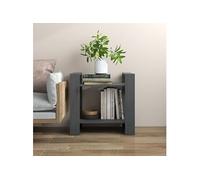 Bibliothèque/Séparateur de pièce Gris 60x35x57 cm Pin massif813876