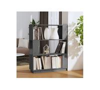 Bibliothèque/Séparateur de pièce Gris 80x25x101 cm Pin massif814056