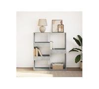 vidaXL Bibliothèque / Séparateur de pièce gris béton 100x33x115 cm – Étagère à livres
