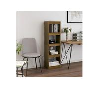 Bibliothèque/Séparateur de pièce Marron miel 40x30x135,5 cm Pin808146
