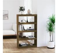 Bibliothèque Séparateur de Pièce Gris 80x30x71,5 cm Pin Solide Armoire vidaXL