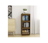 vidaXL Bibliothèque-Séparateur de pièce Marron miel Bois de pin massif