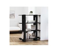Bibliothèque/Séparateur de Pièce Blanc 100x30x123,5 cm Étagère à Livres vidaXL