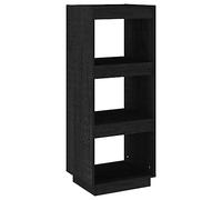 Bibliothèque Séparateur de pièce noir 40x35x103 cm pin massif