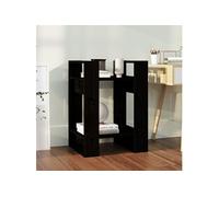 Bibliothèque - Noir - 41x35x57 cm - Bois massif - Contemporain - Design