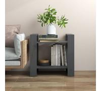 Bibliothèque/Séparateur de Pièce Noir 60x35x57 cm Pin Solide Étagère vidaXL