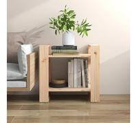 Bibliothèque/Séparateur de Pièce Noir 60x35x57 cm Pin Solide Étagère vidaXL