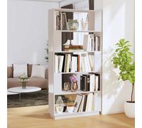 vidaXL Bibliothèque-Séparateur de pièce Blanc 80x25x163,5cm Pin solide 814065