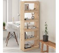 Vidaxl Bibliothèque/Séparateur De Pièce 60x30x167,5 Cm Bois De Pin Multicolore