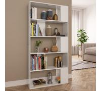Bibliothèque/Séparateur de Pièce Rangement Salon Noir Bois d’Ingénierie vidaXL