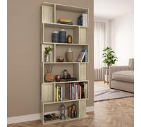 Bibliothèque/Séparateur de Pièce Salon Chêne Sonoma Bois d’Ingénierie vidaXL