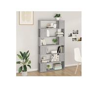 vidaXL Bibliothèque / Séparateur de pièce Sonoma Gris 100 x 24 x 188 cm 3187604