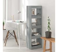 Bibliothèque Séparateur de Pièce Sonoma Gris 40x30x135cm Etagère Meuble vidaXL