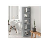 Vidaxl Bibliothèque/Séparateur De Pièce Sonoma Gris 40x30x166 Cm Gris