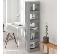 vidaXL Bibliothèque / séparateur de pièce Sonoma – Gris – 40 x 30 x 166 cm – 813594