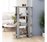 Bibliothèque - Sonoma - 80x30x123,5 cm - Bois - Séparateur de pièce - Gris sonoma