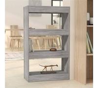 Bibliothèque Séparateur de pièce Sonoma gris Bois d ingénierie Gris G